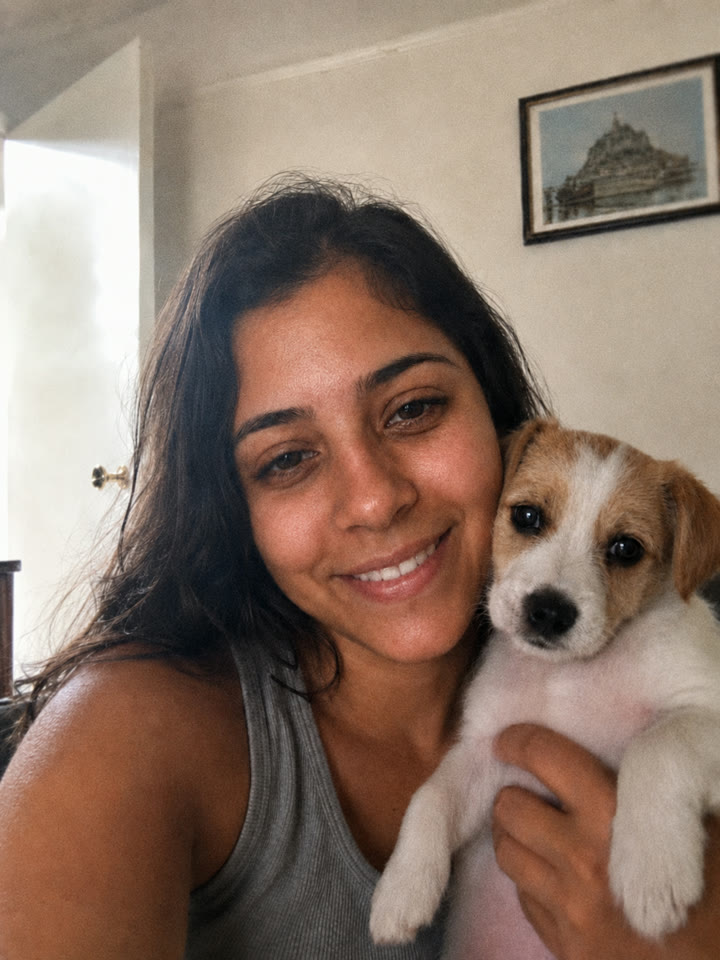 Bruna com sua filhote Luna